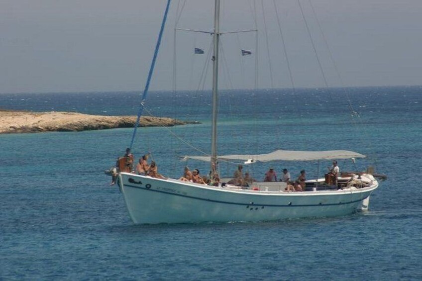 Agios Georgios Wooden Boat, Blue Lagoon ,Antiparos, Sea Caves 5