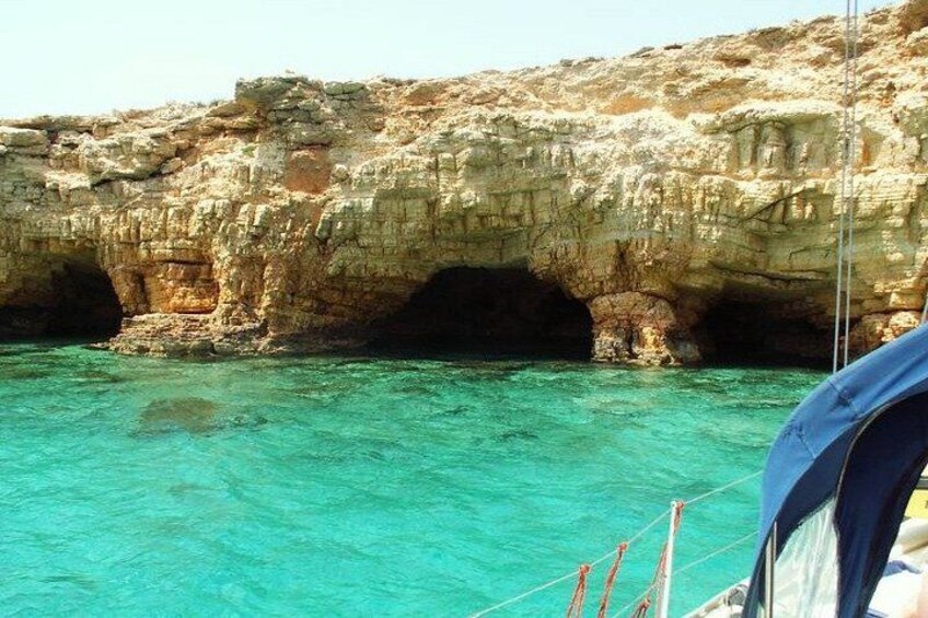 Agios Georgios Wooden Boat, Blue Lagoon ,Antiparos, Sea Caves 2