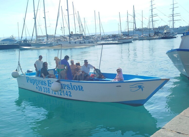 Picture 13 for Activity Syracuse: Sea Caves and Ortigia Boat Tour, Papyrus Excursion 3