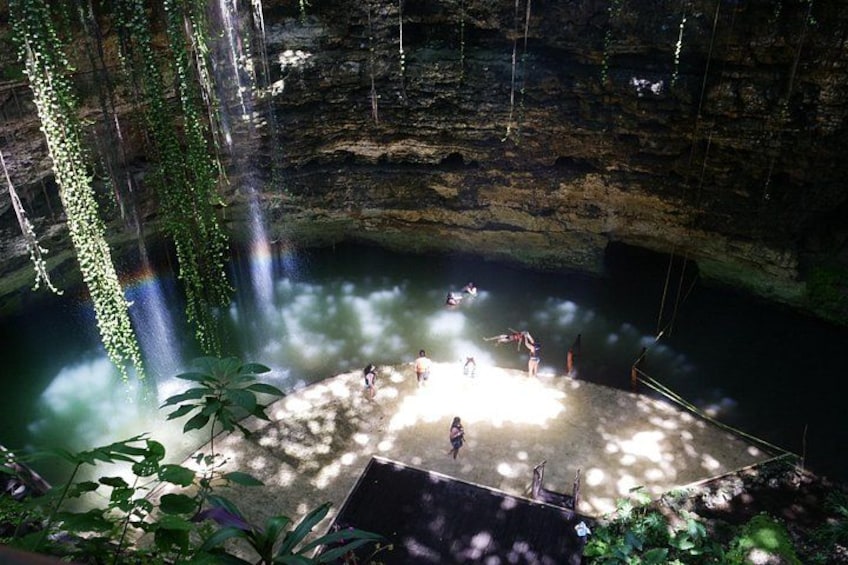 Valladolid: Ek Balam site, local Markets & Cenote swim, pick up 5