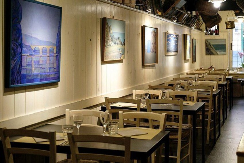 In our rooms exhibit the painters of the territory, food and wine art meets pictorial art 3