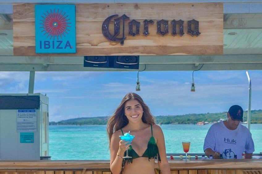 Full Day Tour to Ibiza Floating Bar Island in San Andres 3