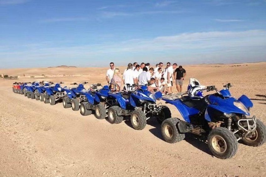 Best of Agafay: Quad,sunset Camel Ride, Dinner & fire show 2