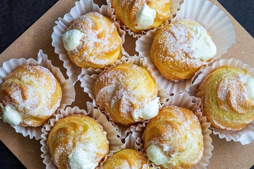delicious french pastries made during the class 3