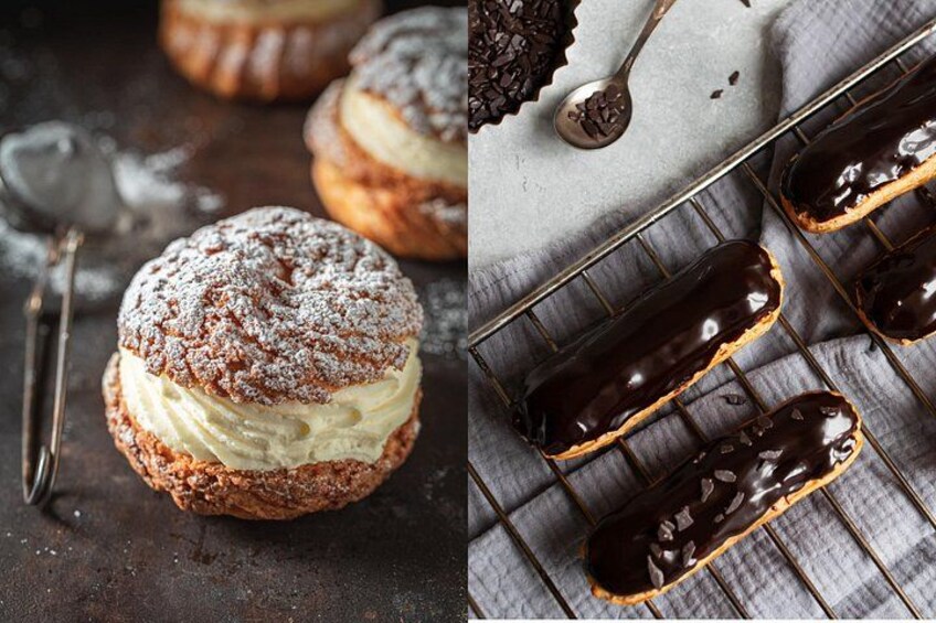 Eclair au Chocolat & Choux - French Pastries 1