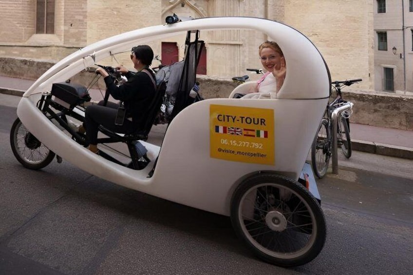 Discover Montpellier effortlessly: by bike taxi (private tour) 3
