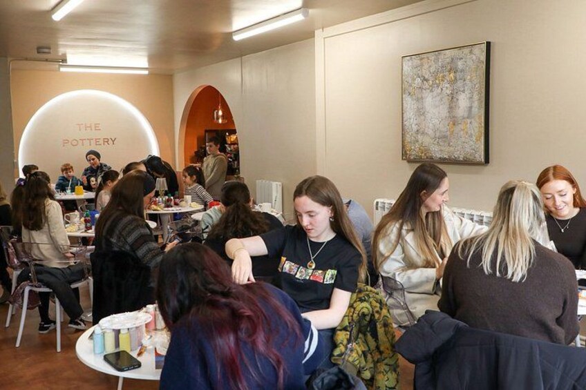 Pottery painting class in Manchester 1