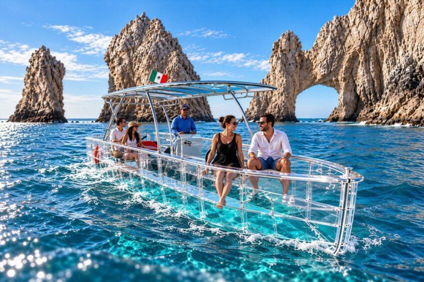 Instagrammable Glass-bottom boat trip in Los Cabos Bay 1