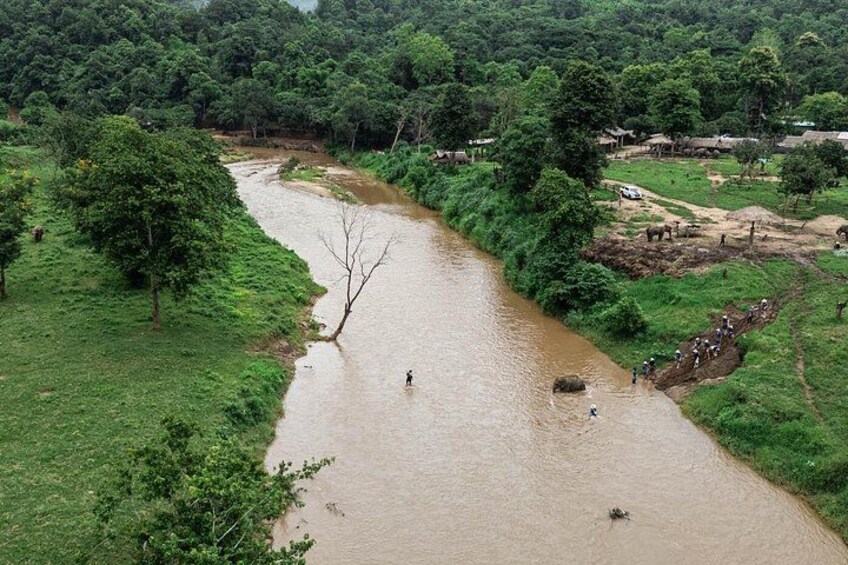 Chiang Mai Elephant Sanctuary, Bamboo Rafting and Waterfall Tour 3