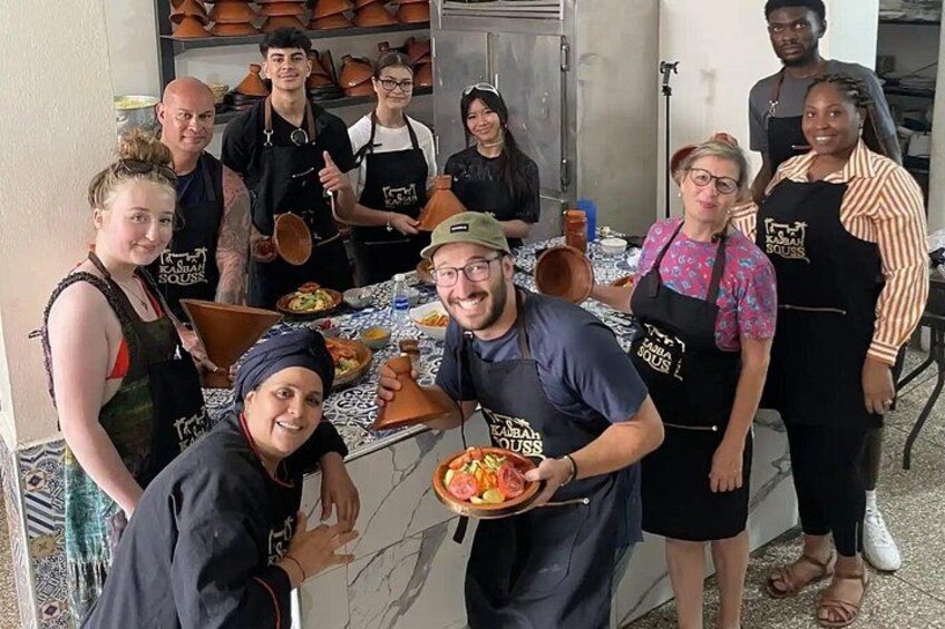 Cooking lessons in group agadir 1
