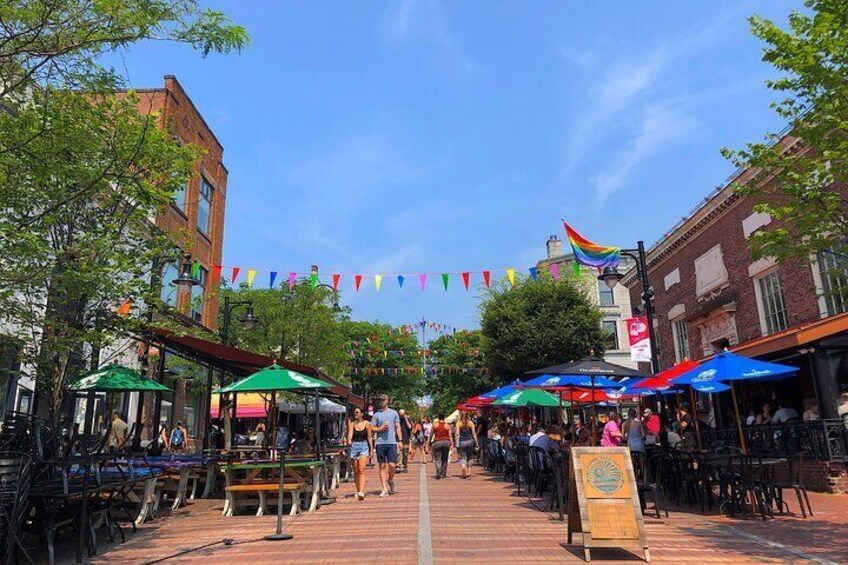 Church Street in Downtown Burlington - one of our favorite places to explore and the end of the tour.