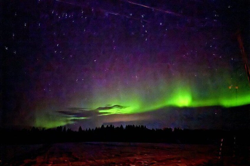 Northern Lights Auroras from Kemi-Tornio with Pickup 3