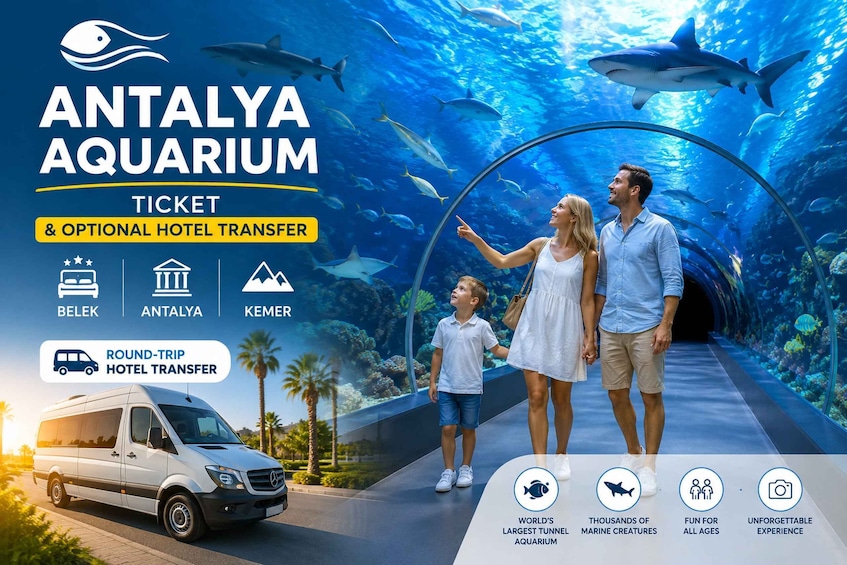 Antalya Aquarium: Ticket & Optional Hotel Transfer 1