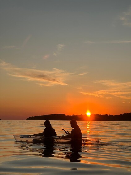 Picture 11 for Activity Rovinj: Night tour in a transparent kayak around the islands 4