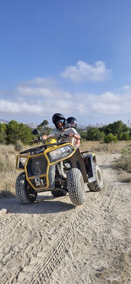 Benidorm: Two-seater quad sightseeing tour with stop at waterfalls for a swim 1