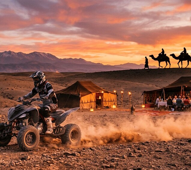 Marrakech: Agafay Sunset Quad, Camel Ride & Dinner 2