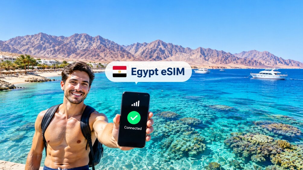 Sharm El-Sheikh: Unlimited Egypt Internet with eSIM Mobile Data Plan 1