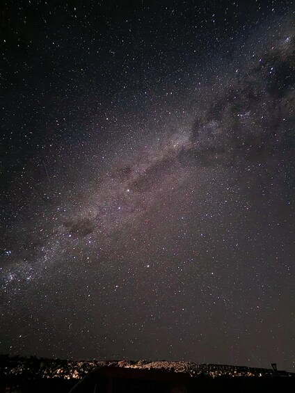 A starry night sky with the Milky Way visible. 3