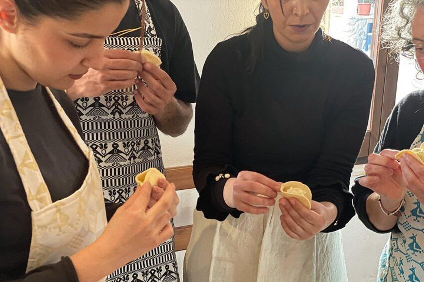 Traditional Sardinian fresh pasta workshop 1