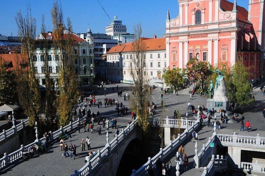 Ljubljana Tromostovje - Triple Bridge 1