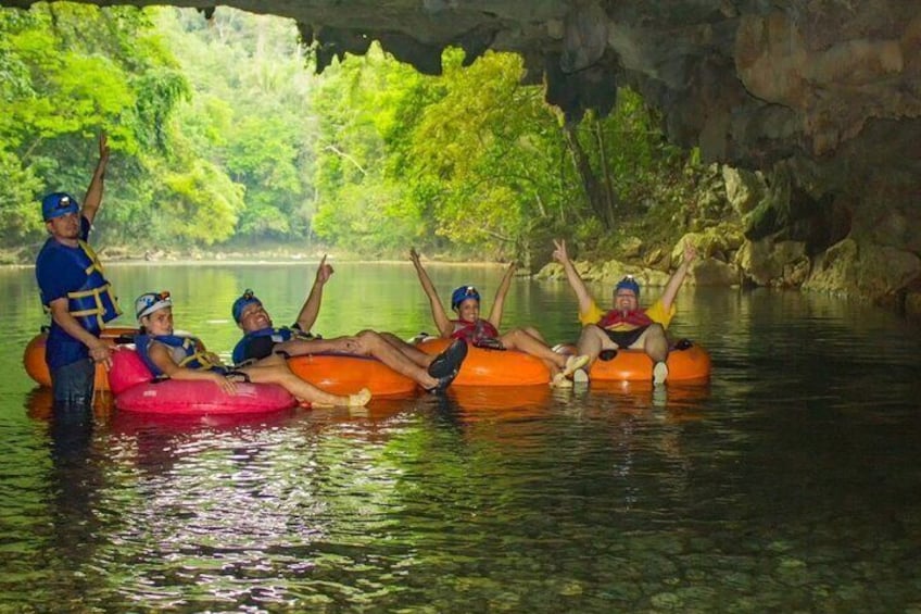 Cave tubing at nohoch che'en 5