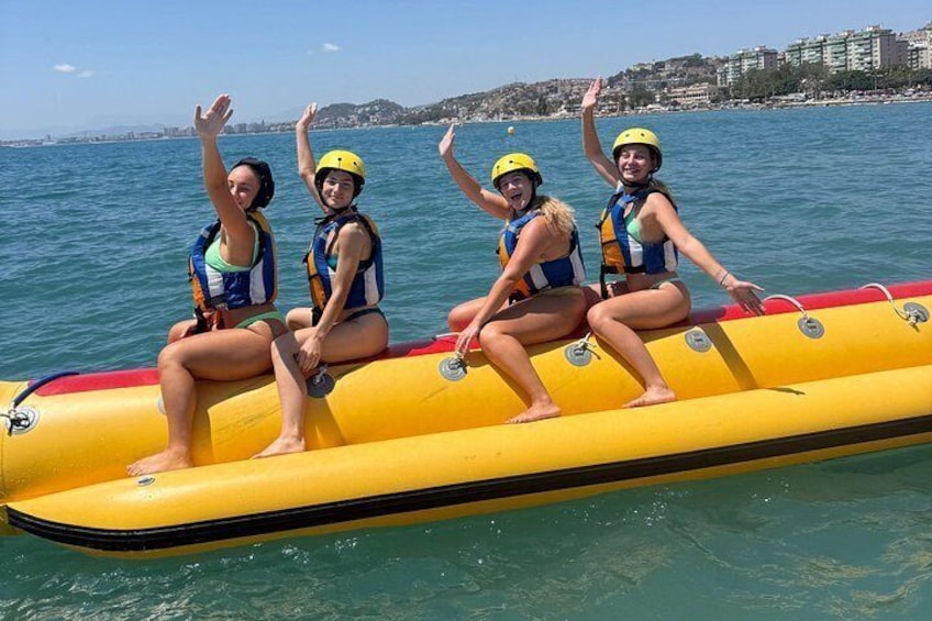 Banana boat in Playa del Palo, Malaga capital 4
