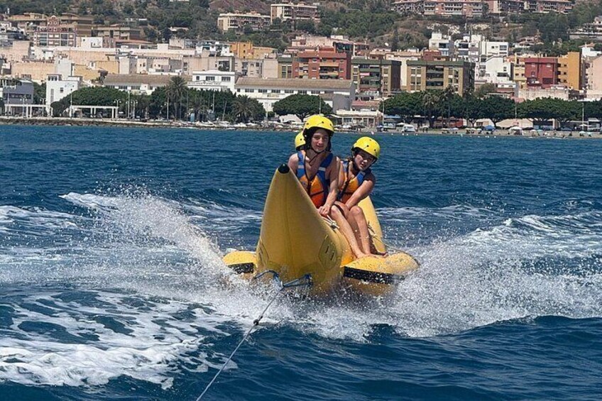 Banana boat in Playa del Palo, Malaga capital 3