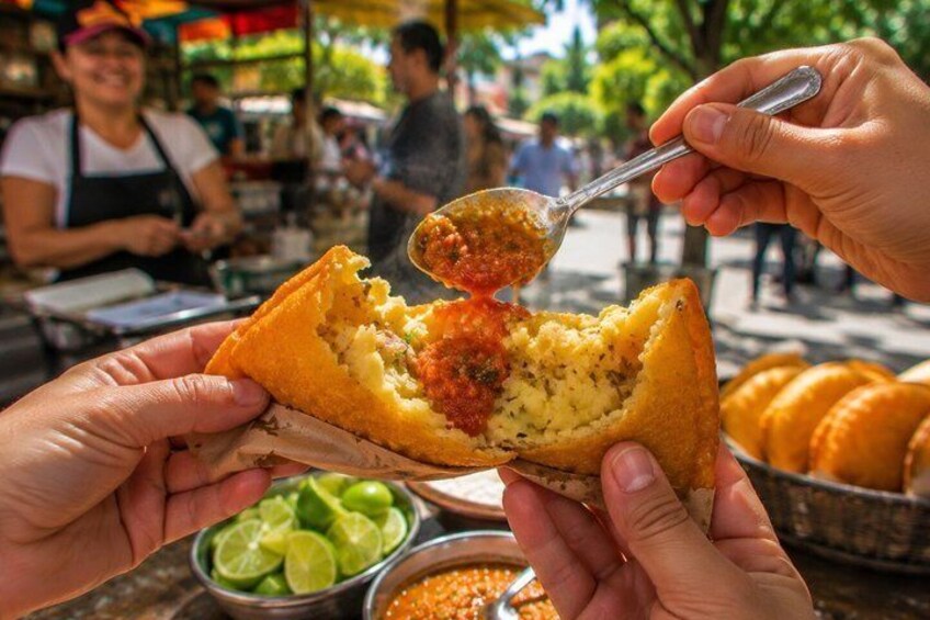 Vegetarian Street Food & Culture Tour in Laureles 4
