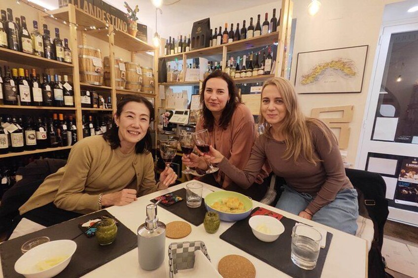 Genoa: 5 Ligurian Wines with Pesto, Focaccia & Cheese Tasting 5