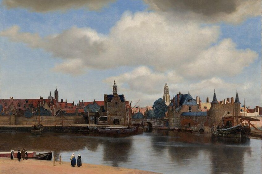 View of Delft, in Mauritshuis 3