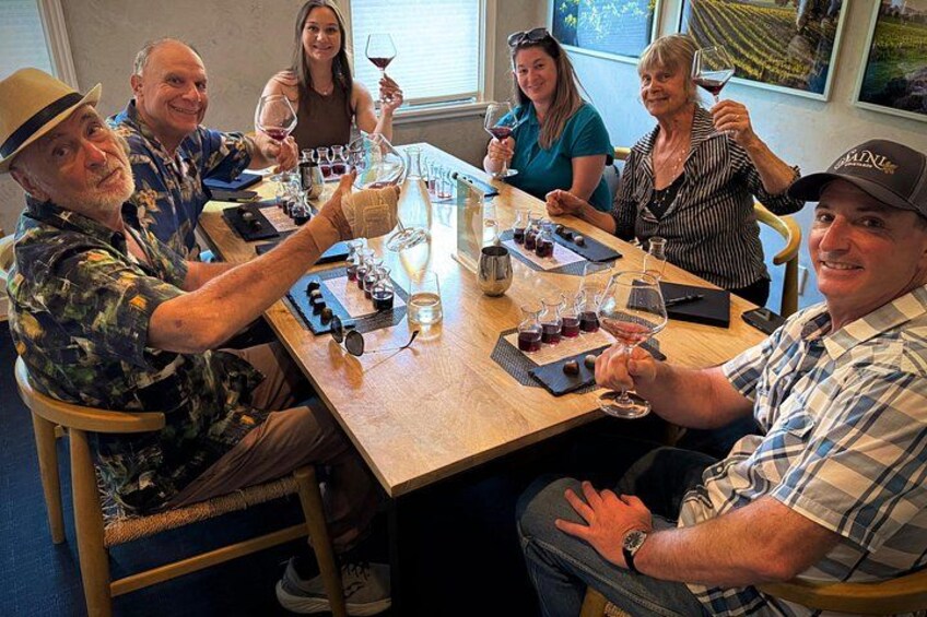 Enjoying wine tasting with chocolate 4