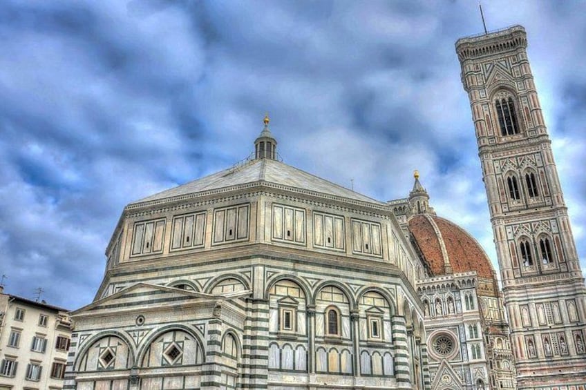 The Florence Cathedral with the Leaning Tower of Pisa. 5