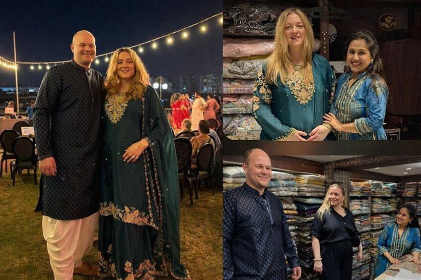 Assisted my guests in choosing perfect outfits that matched the specified dress codes for every ceremony,along with the right accessories to complete their look.Their smiles at the ceremony say it all 2