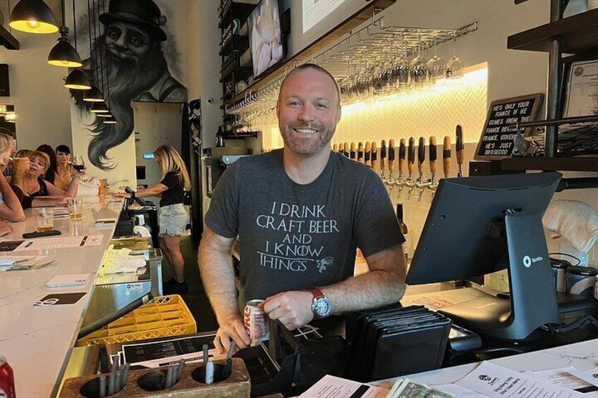 Great bartender at 99 Bottles 2