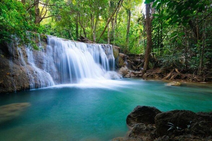 Kanchanaburi River Kwai, Death Railway, Erawan Waterfalls Tour 1