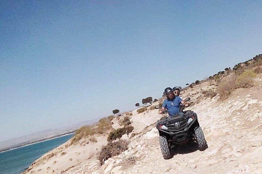 Biking on the cliff towards Sidi Kaouki 4
