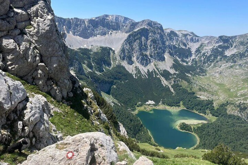 Trnovačko Lake before the descent to a well deserved dip 1