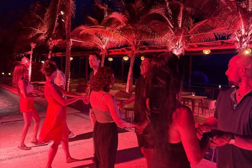Tulum Salsa class at the Beach 2