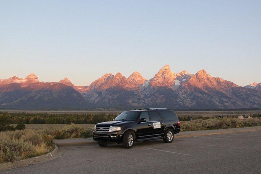 You have the option of starting early to catch the sunrise on the Tetons. 2
