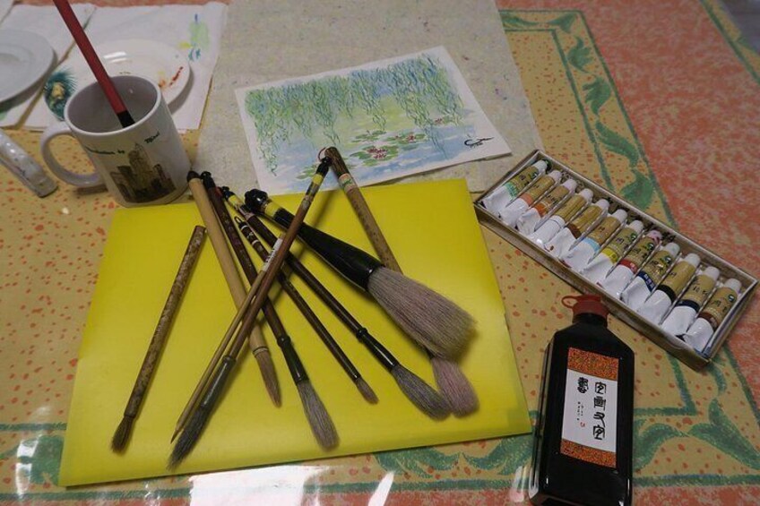 Giverny: Artist Mirai's Unique Chinese Watercolor Painting Class 5