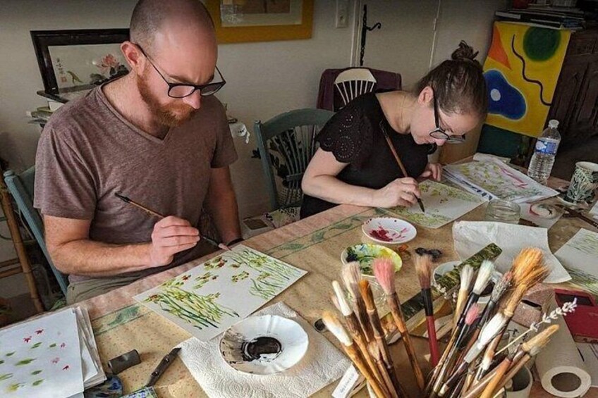 Giverny: Artist Mirai's Unique Chinese Watercolor Painting Class 2