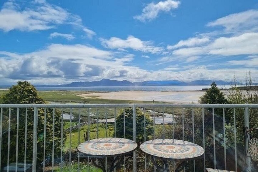 E-Bike to Sandy Beach Mulranny Terrace Restaurant Bus Back 4