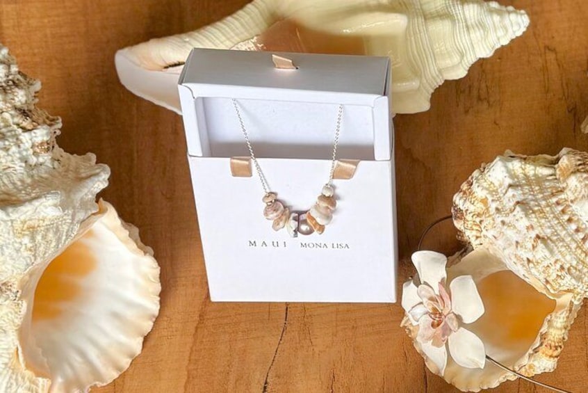 Learn how to drill seashells. I dive for all my puka seashells. Learn about rare pearls how to use 14K GF and Sterling Silver to create necklaces. Jewelry kit comes with all the materials, gift box. 1