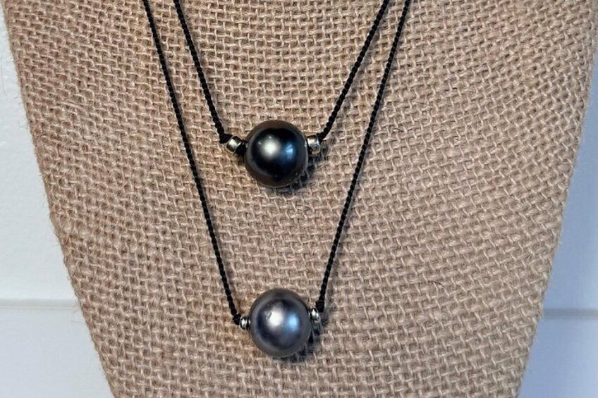 This floating pearl necklace is so fun and easy to create with the help of some tools. It takes about 40 minutes to create this stunning classic piece. 3