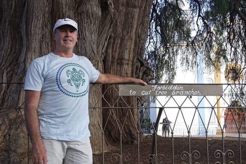 Cycle to the biggest tree in the world in Santa María del Tule 5