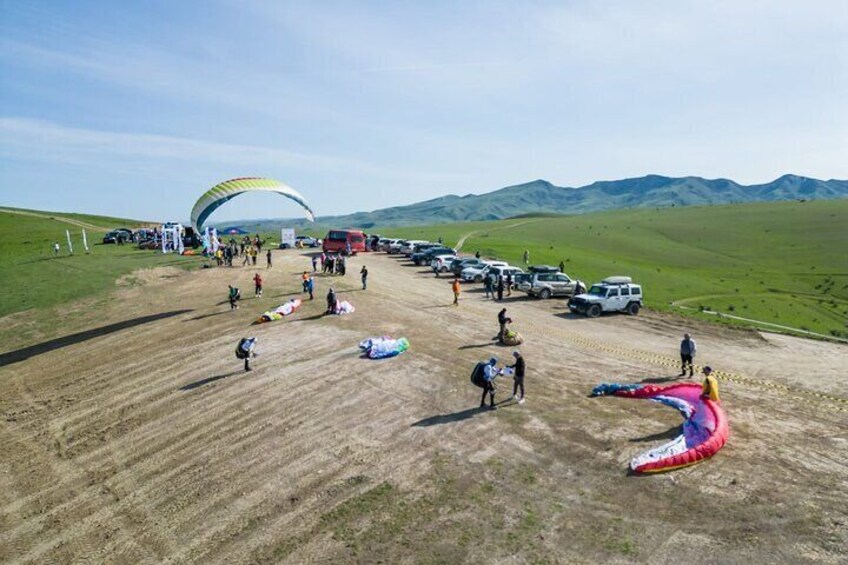 Paragliding in Azerbaijan a Fly Over Beshbarmag Mountain 2