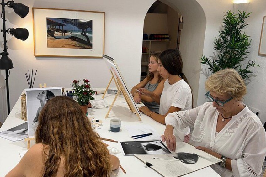 Painting workshop experience in Menorca 1
