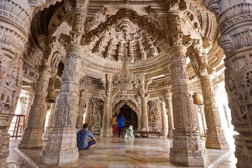 Interior of Ranakpur Jain Temple 2