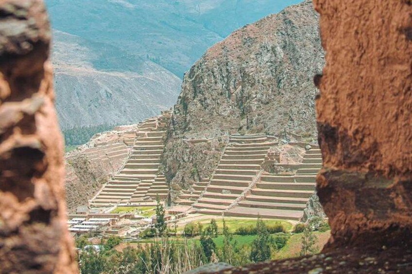 Terraced agricultural fields in a mountainous region. 3