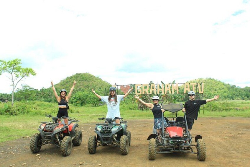 "Feel the rush as you ride through Bohol’s rugged trails , an off-road adventure with the iconic Chocolate Hills as your backdrop!" 2